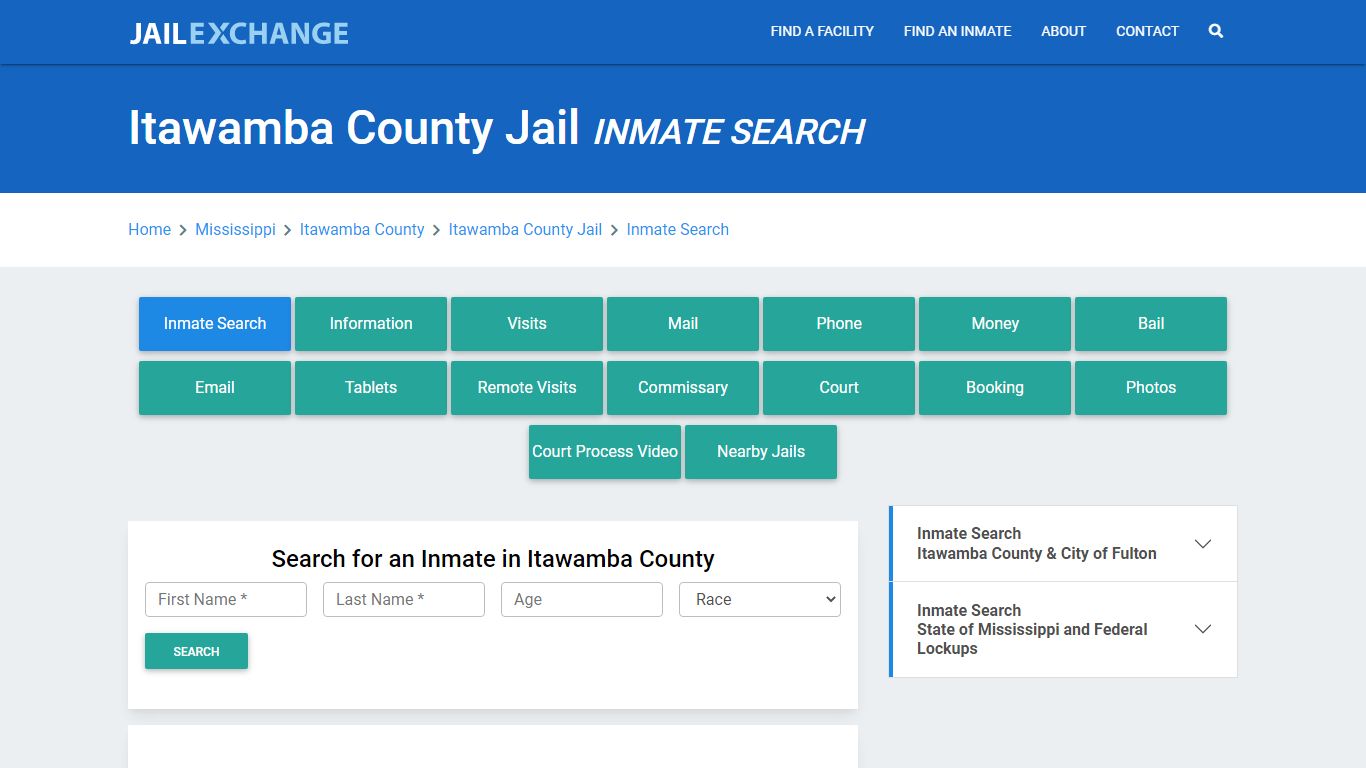 Itawamba County Jail, MS Inmate Search: Roster & Mugshots